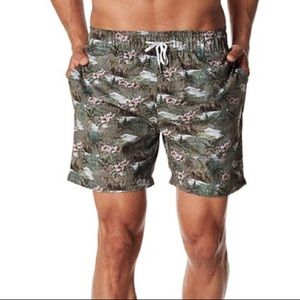 Slate & Stone Floral Swim Trunks